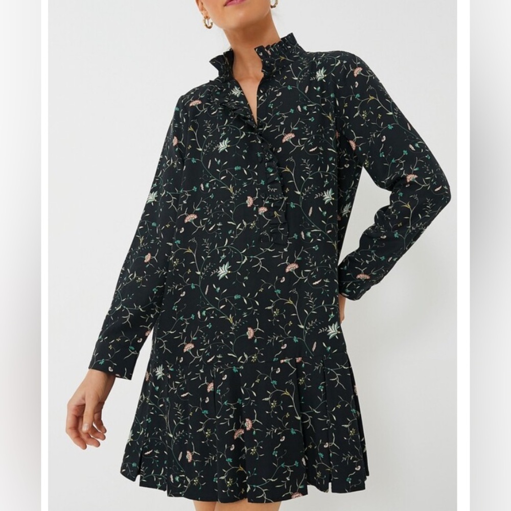 Tuckernuck Tate mini dress Ladies size xs Campden vine black floral